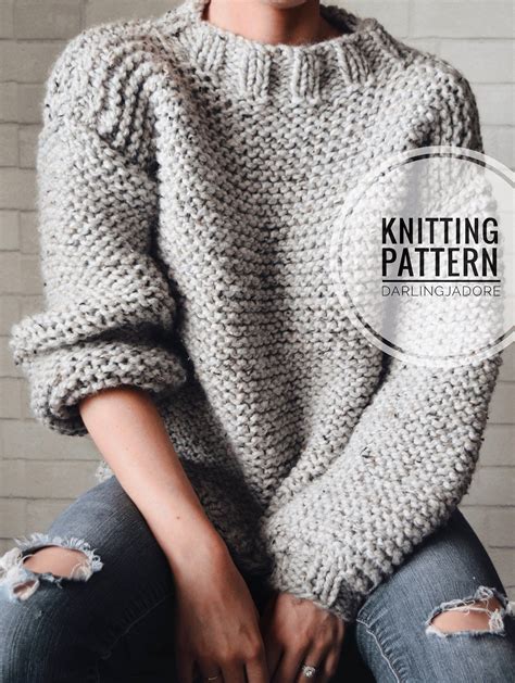 chunky ladies jumper knitting patterns.